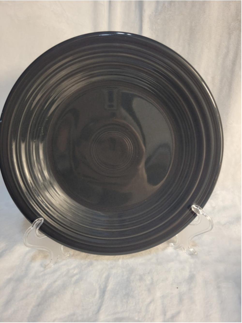 Fiesta Ware Slate Luncheon Plate 9" HLC Fiestaware Retired Gray Dinnerware